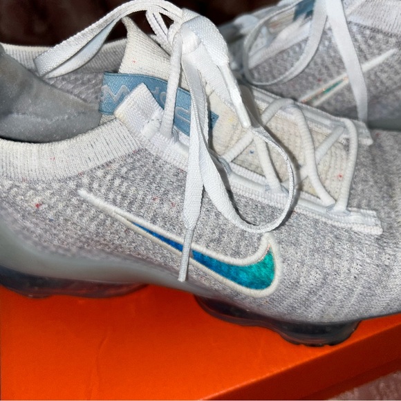 Nike Air Vapormax 2021 FK FlyKnit grey and ice blue - Picture 9 of 10